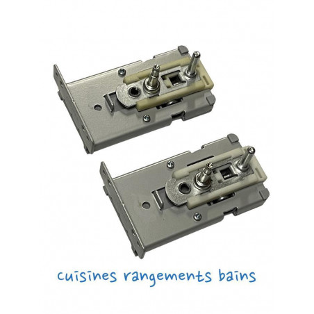 Lot De 2 Boitiers Et Boutons Tourniquet Hetal Grass - Ref. LOT